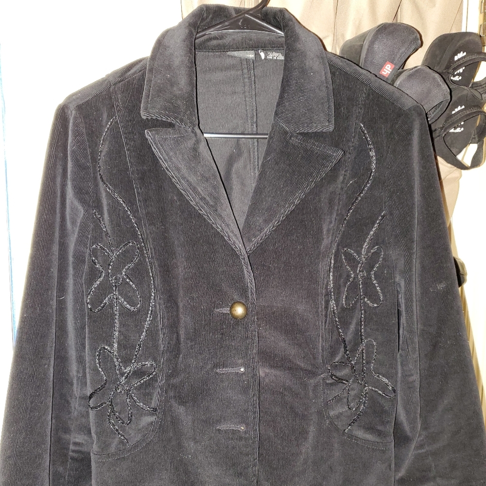 Black corduroy jacket